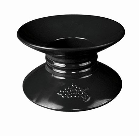 Black melamine pedestal 100mm high